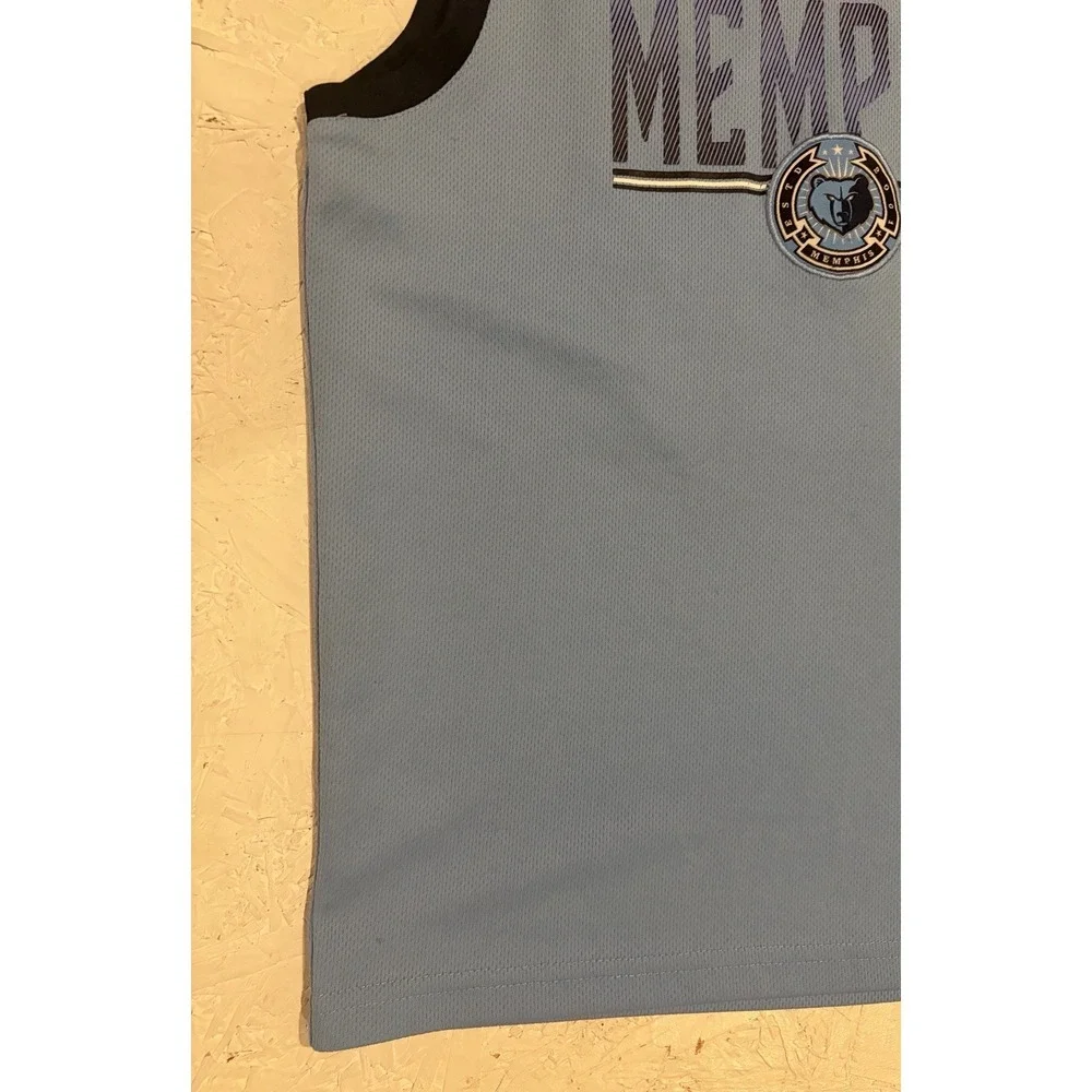 NBA Memphis Grizzlies Ja‎ Morant Jersey Youth L Blue Embroidered Basketball